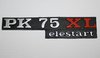 Anagrama lateral y mateta Vespa PK 75 XL Elestar