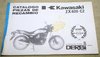 Libro Kawasaki piezas de recambio ZX400-C2