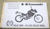 Libro Kawasaki piezas de recambio KLE 500